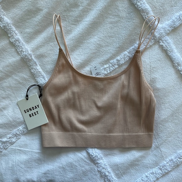 Sunday Best Tops - Sunday best crop camisole size L NWT